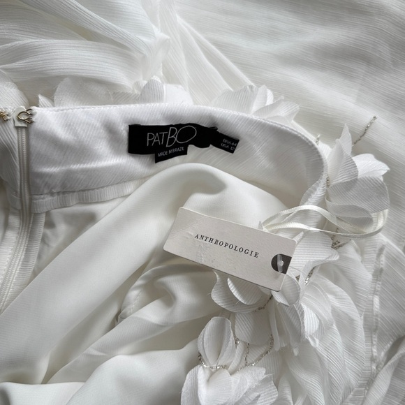 PATBO NWT Maia 3D Floral Hand Embroidered White Wedding Gown 12 - Picture 10 of 16